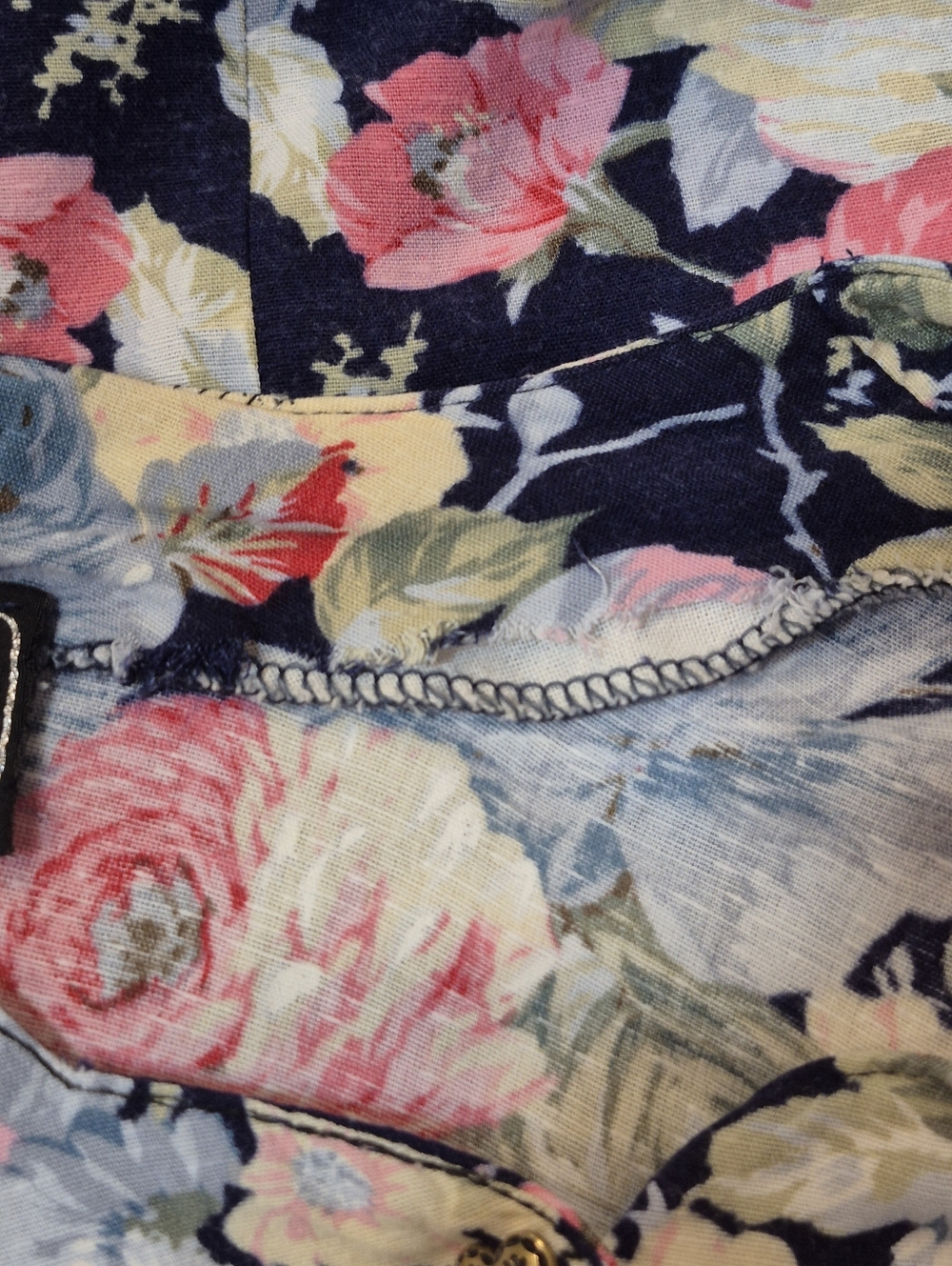 Vintage Les Modes Jolibel Floral Cottagecore Dress Romantic Prairie Tie Hearts - Picture 11 of 17